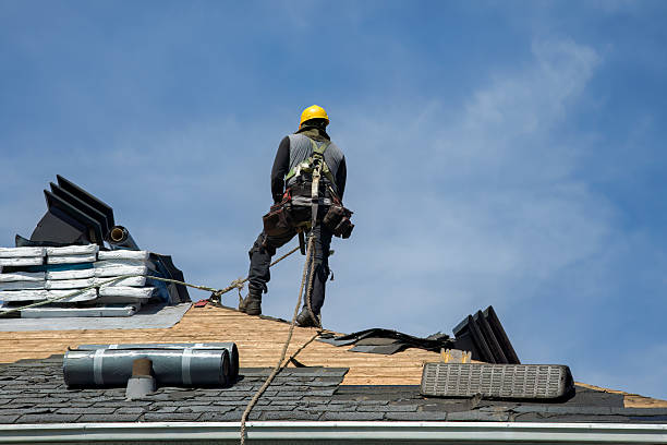 Professional Roofing technician working in Lake Arrowhead, CA